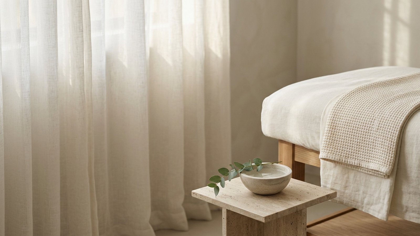 The treatment room by the window